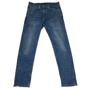 Levis 502 Regular Taper Mens Jeans 31x32 (32x31) Blue Medium Wash Denim Cowboy